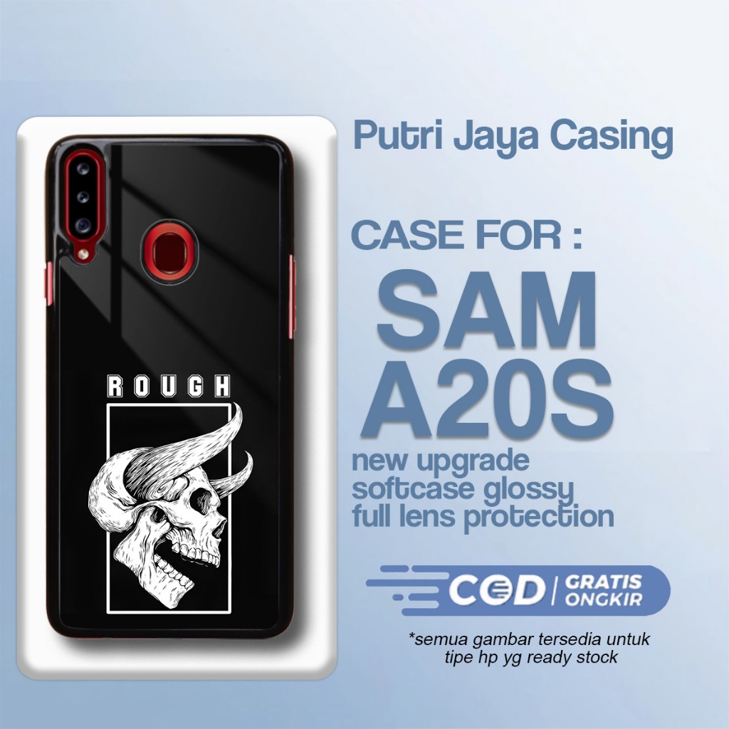 Case Samsung A20S Tengkorak Terlaris Hardcase Softcase Glosy Casing Samsung A20S Termurah Terbaru