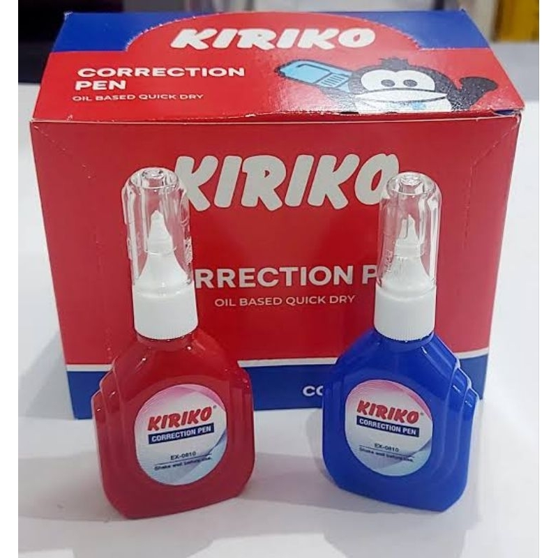 

Tipex Correction KIRIKO cair isi 12 Pcs