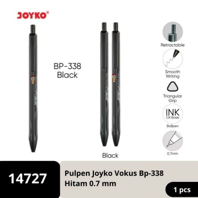 

JOYKO Ball Pen/Pulpen/Pena BP-338 Vokus 0.7 mm (1 Pcs)
