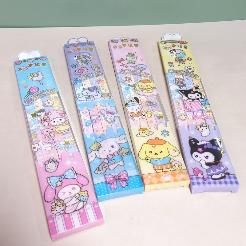 

prakarya origami Kertas bintang motif sanrio / capybara 1x25cm diy wish lucky star folding paper