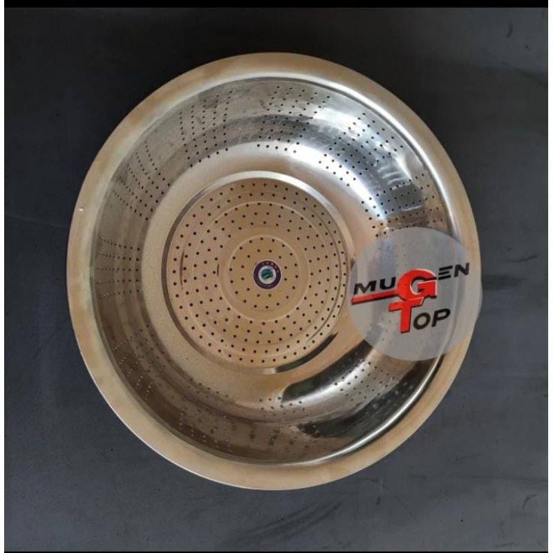 Waskom / Baskom Lubang Kecil Stainless Steel Tebal 34 Cm