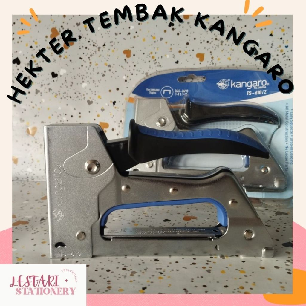 

Hekter tembak Kangaro TS-610 | Kangaro Stapler Tembak Guntacker TS-610 Alat Staples / Kangaro TS610 /Z | Lestari Stationery