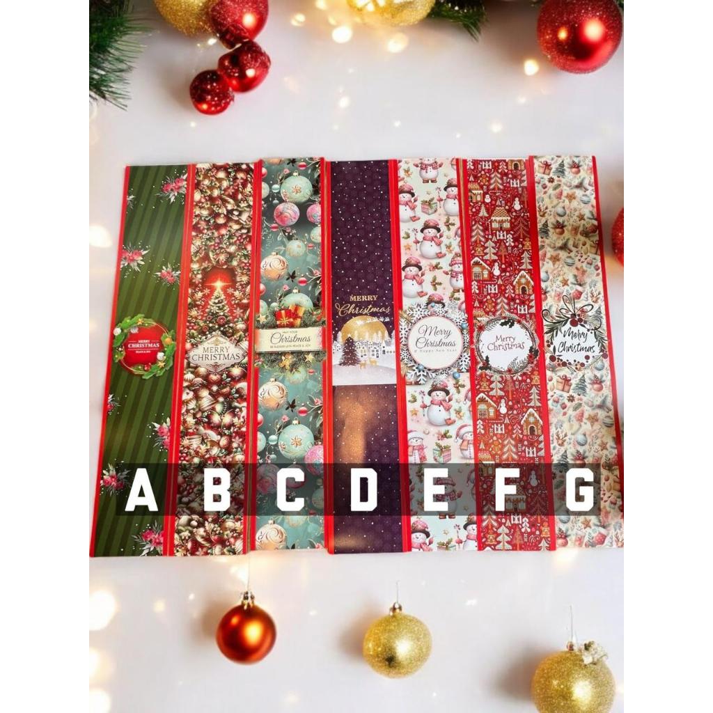 

KLAUS - Paper belt sleeve box toples jar natal christmas pita kertas