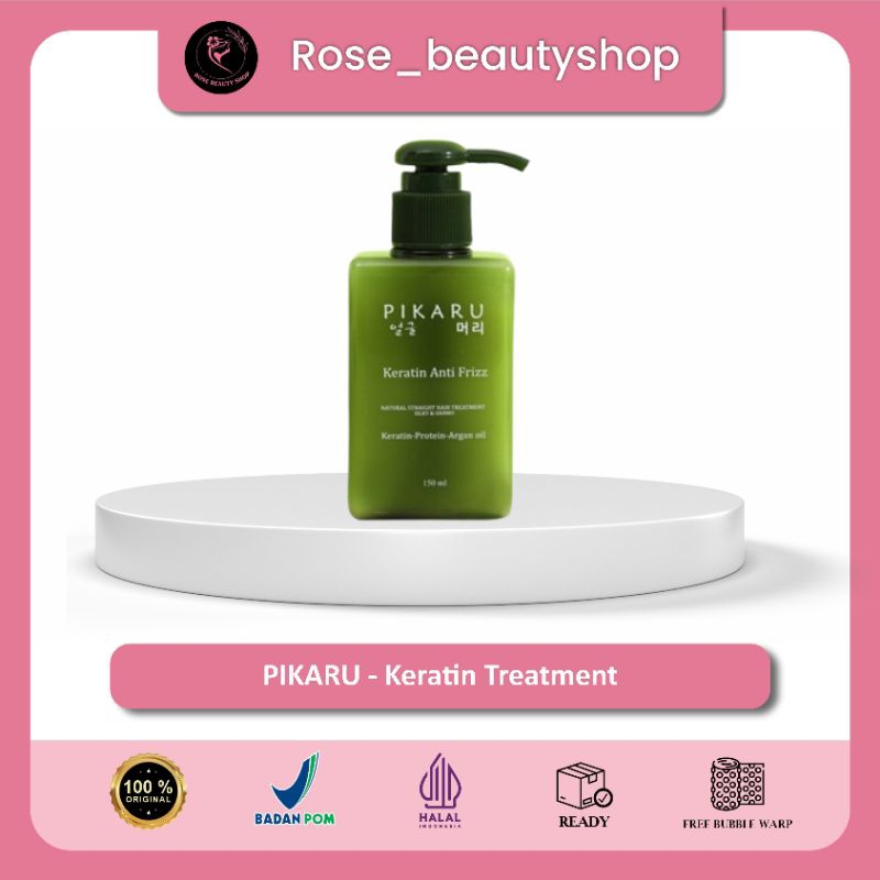 PIKARU Keratin Treatment Anti Frizz 150ml - Pelurus Rambut - Perawatan Rambut Keratin - Pelurus Ramb