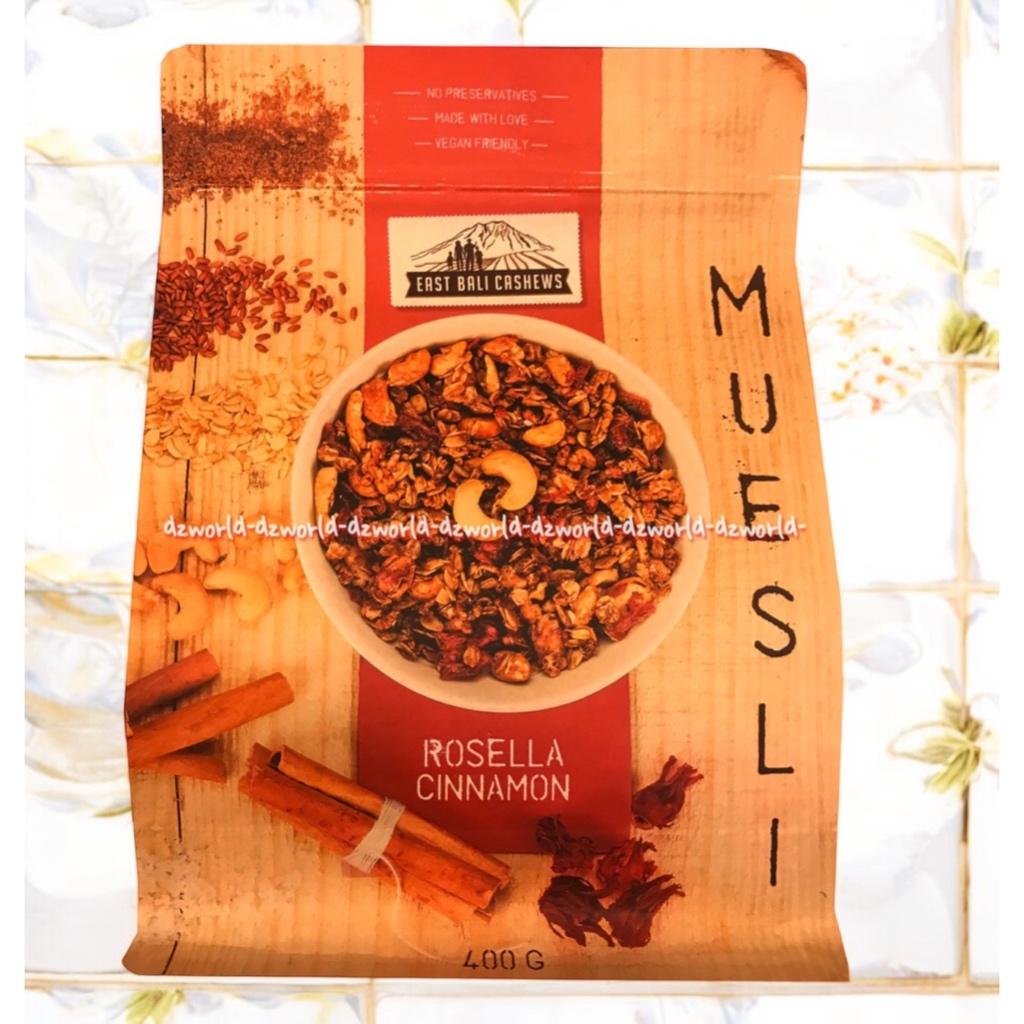 

East Bali Cashews 400gr Granola Rosella Cinnamon Makanan & Sarapan Cocok Untuk Diet 400 gram