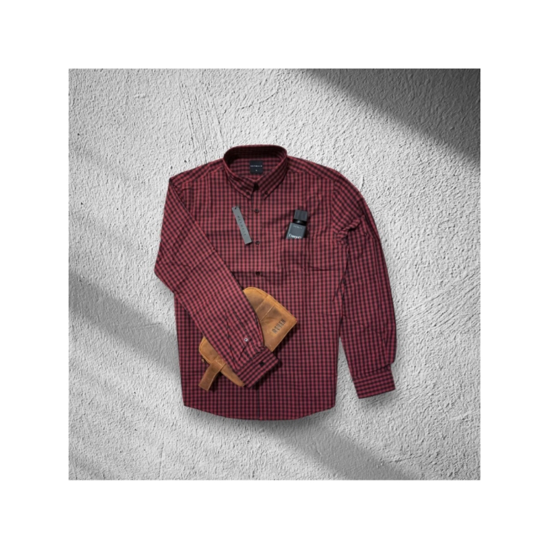 HEYMALE - Vichy Shirt Long Sleeve - Red