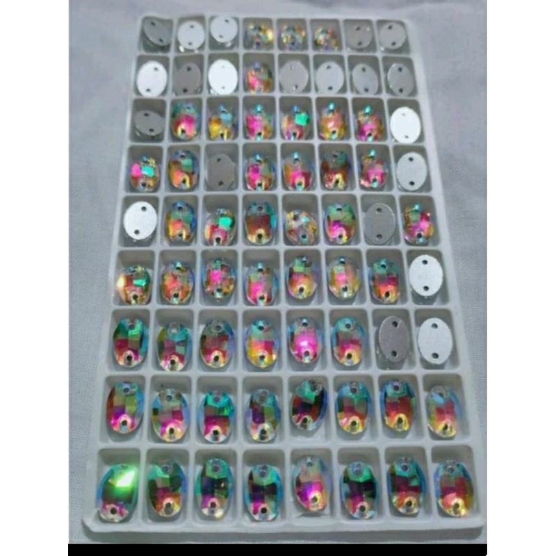 Payet Diamond Kaca Oval 7x10 Swarovski