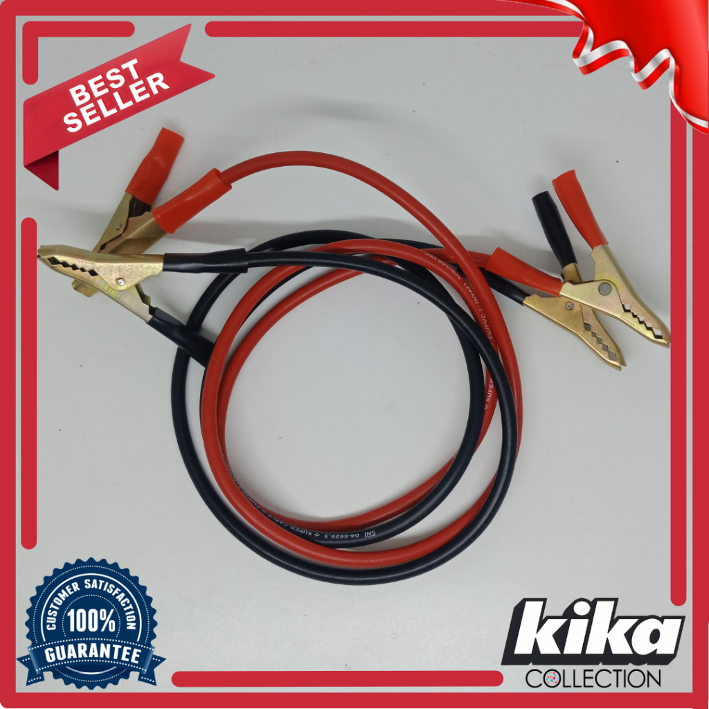 Kabel Jumper Aki Medium 1000 A Panjang 500cm 1 Set Jumper Aki Mobil Jumper Aki Mobil