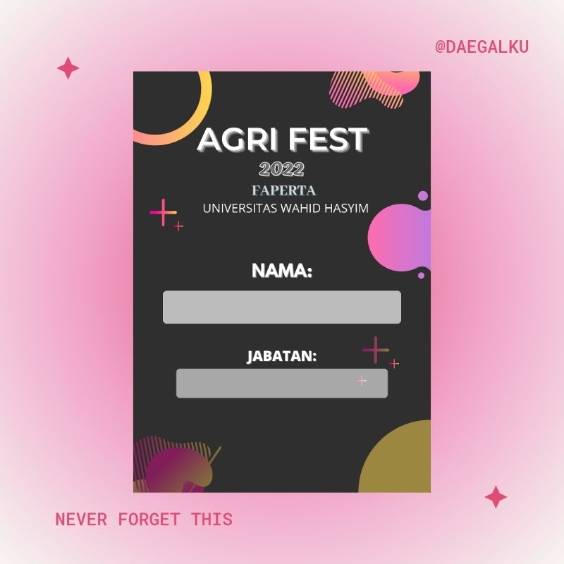 

= ︭︦♡ ⋆ ˚ jasa edit id card/name tag murah