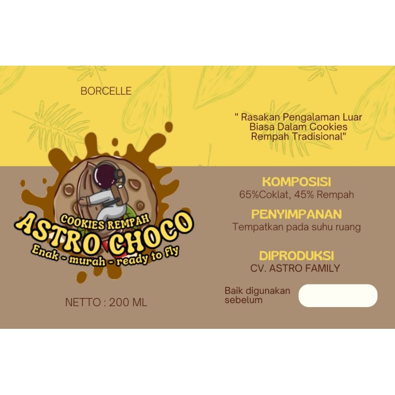 

(Paket Gembira 4 PCS )ASTRO CHOCO/COKLAT NUSANTARA/COKLAT HERBAL