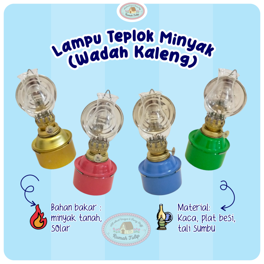 Lampu Teplok, Lampu Ublik, Lampu Teplok Minyak, Lampu Kaleng, Lampu Ublik, Lampu Templek, Lampu Kuno