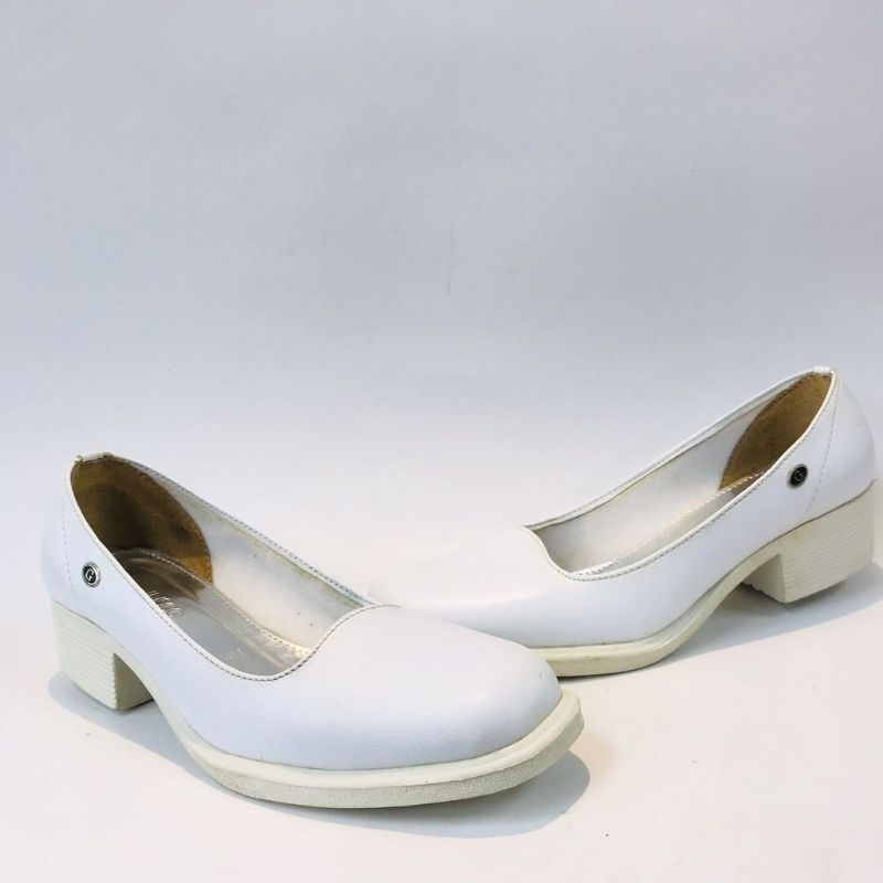 VILANDO PUTIH || Sepatu Pantofel Wanita Formal Perawat Putih Sepatu Perawat Sepatu Kerja Wanita Sepa