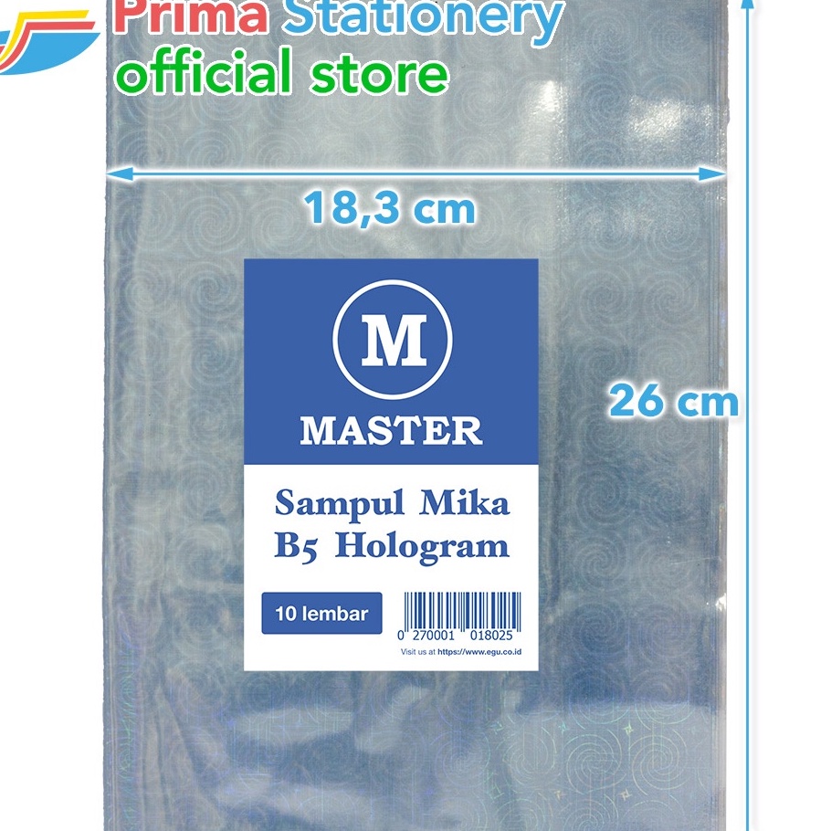 

MURAH Master Sampul Buku Mika Boxy B5 Hologram Plastik Book Cover