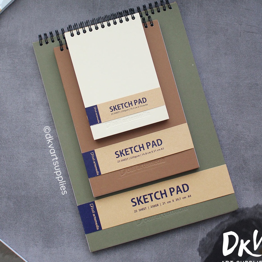 

DIJAMIN ORI Sketch Pad Sketchbook Bali Artemedia A6 A5 A4 buku gambar