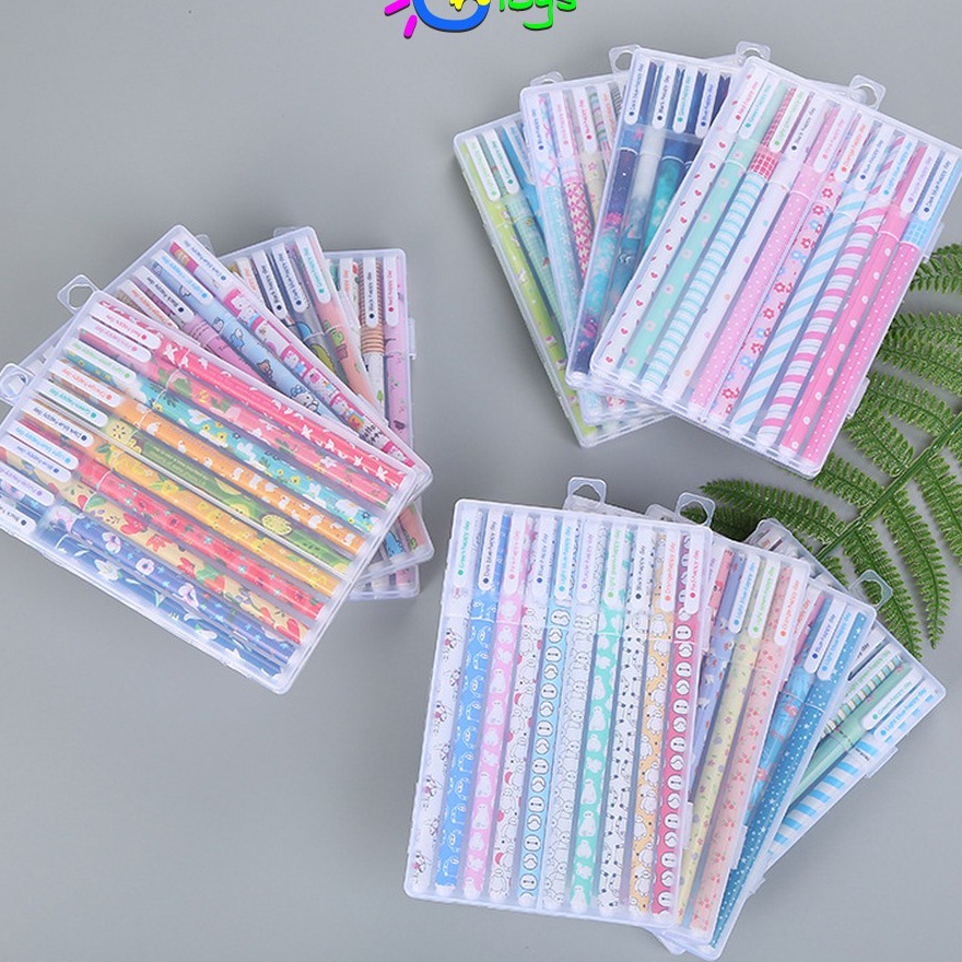 

TERLARISSS CRA54 Pulpen Gel Set Warna Warni 1IN1 Pena Cair Motif Karakter Pena Korea Color Pen Souvenir Set Alat Tulis Sekolah dan Kantor Import