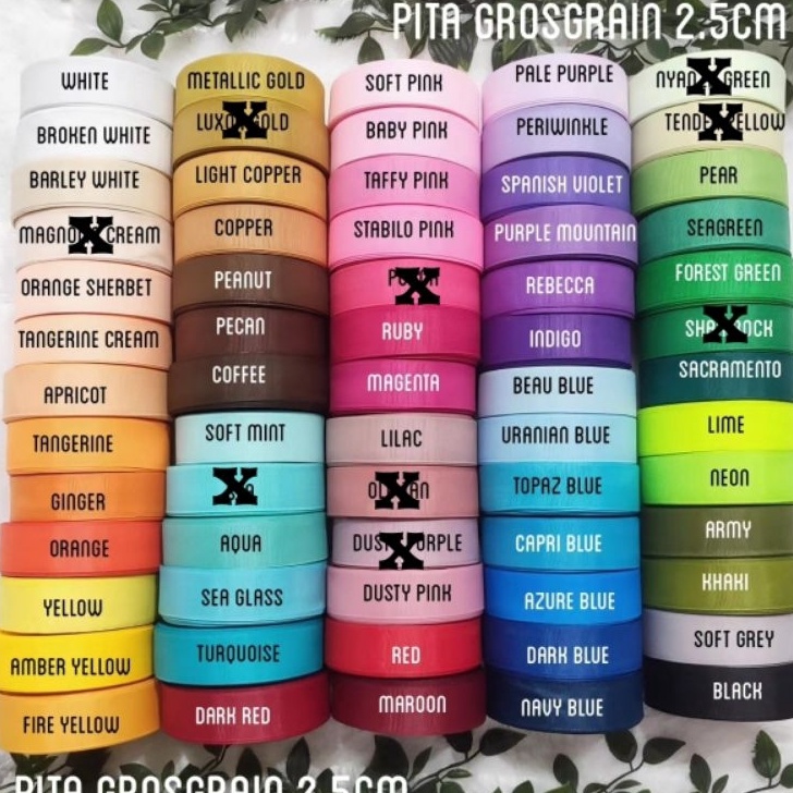 

PROMO SPESIAL Pita grosgrain 25cm 1 part 1