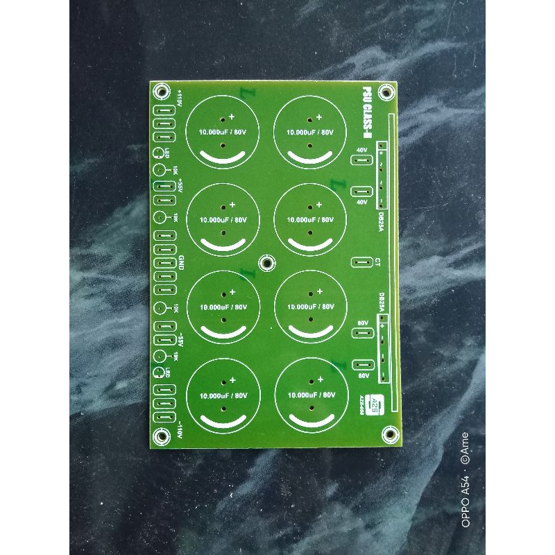 PCB PSU 8 Elco Class H Power Amplifier