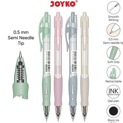 

CUCIGUDANG 12Pcs Pulpen Pen Cetek Pastel GP265AN Q4 Pena QGEL Pastel 5mm