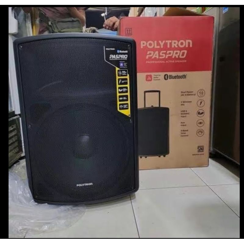 SPEAKER POLYTRON PAS PRO 12F3 FREE MIC WIRELES 2 PCS.