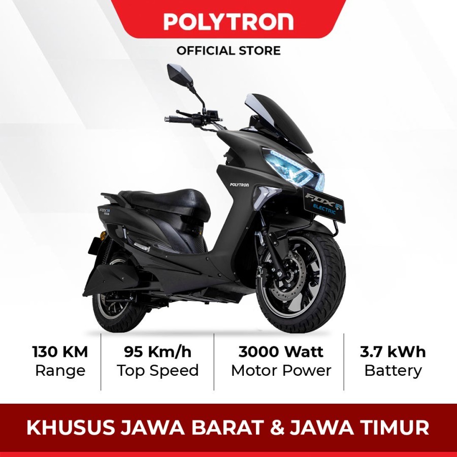 Subsidi Polytron Fox R Sepeda Sepeda Motor Listrik - Otr Graphitte Grey