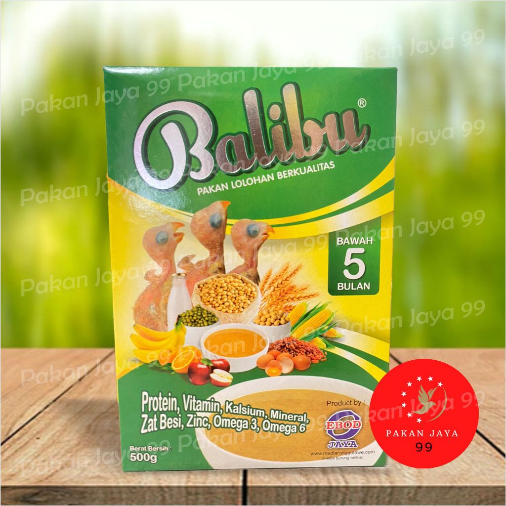 READY BALIBU EBOD JAYA PAKAN MAKANAN BUBUR ANAKAN BURUNG LOLOHAN PIYEK LOVEBIRD FALK FEEDING SPET