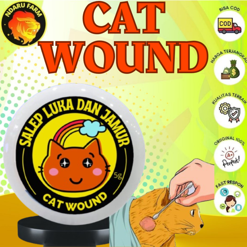 SALEP LUKA LUAR BASAH DAN JAMUR KUCING ANJING AMAN TERJILAT