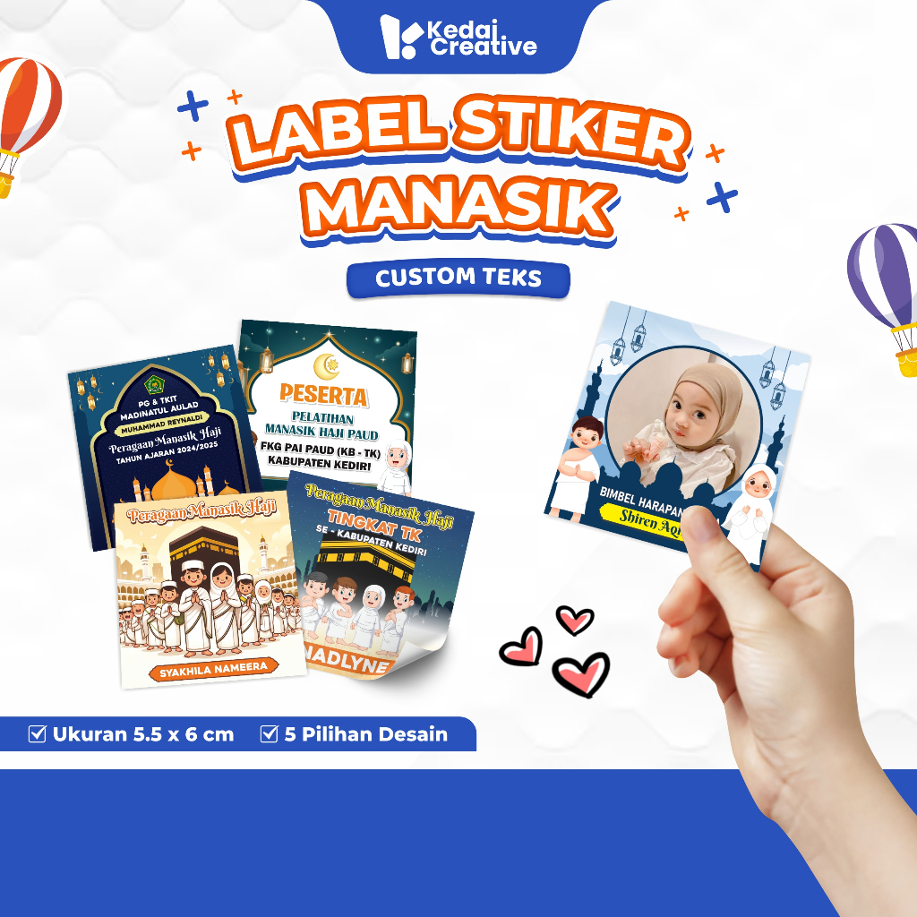 

Label Stiker Piala Manasik Haji CUSTOM TEXT