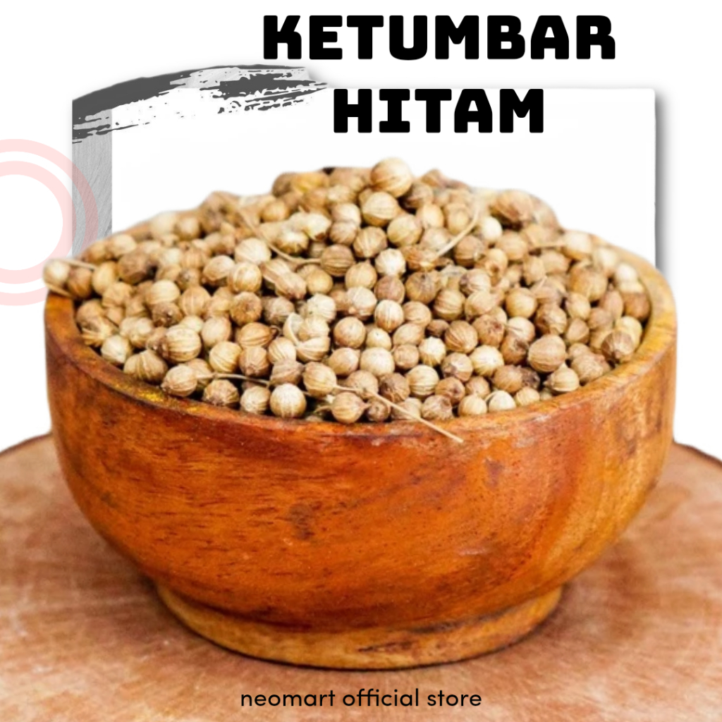 

500gram(1/2kg) Ketumbar Organik-Ketumbar Hitam Organik-tanpa proses pemutihan/bleacing