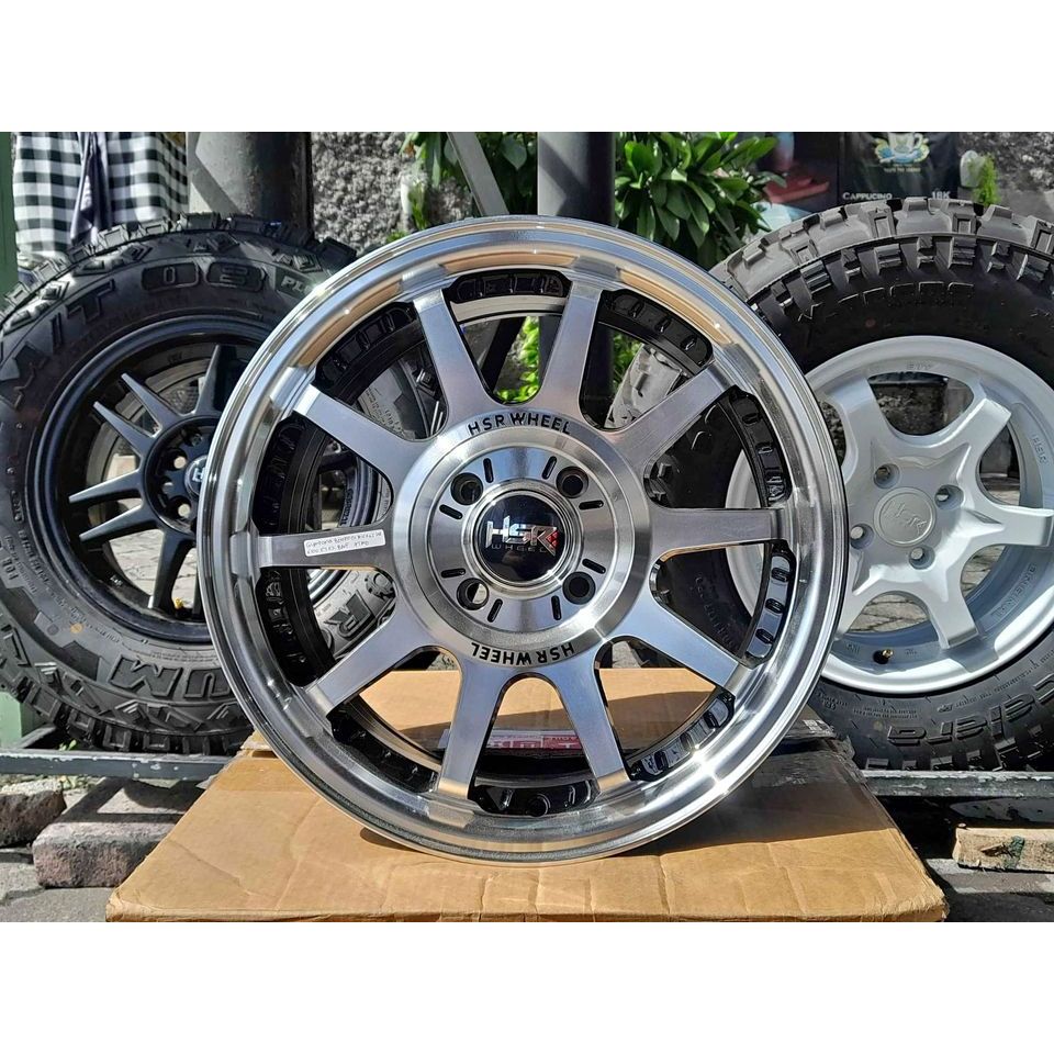 Velg HSR Gymkana R15 Lobang 4 || Velg Mobil Brio Agya Ayla Karimum