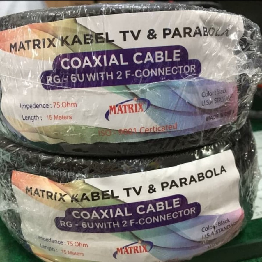 Kabel Matrix RG6Coaxial 15 Meter
