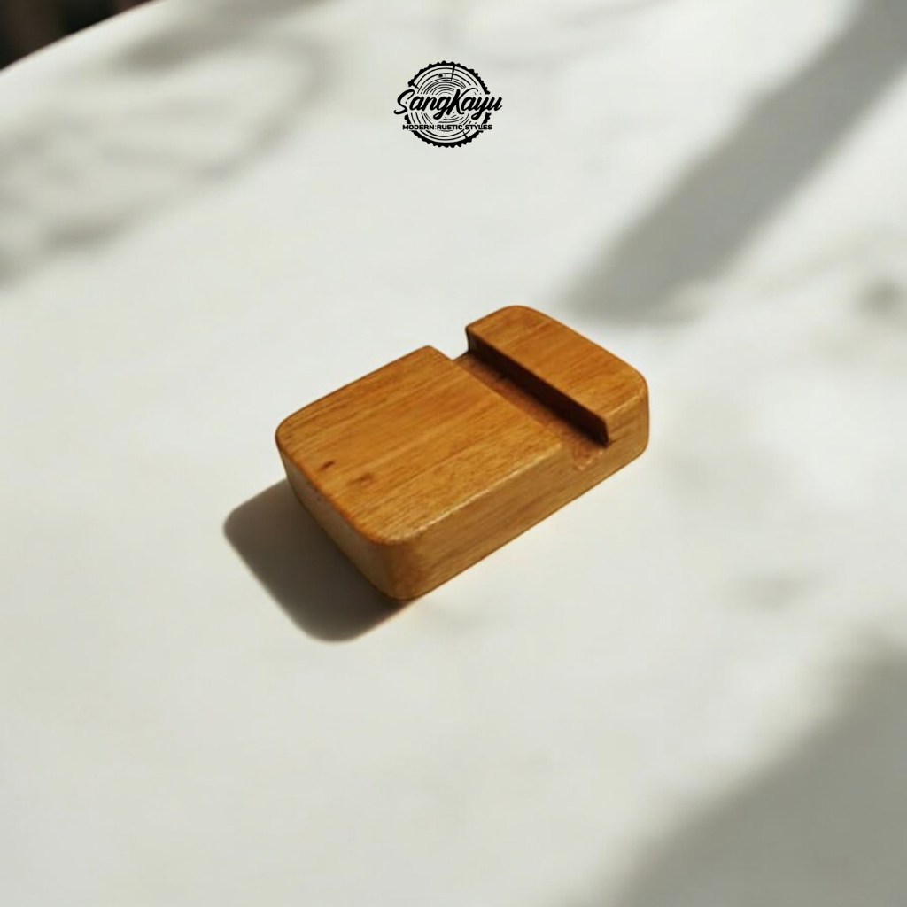 SangKayu Holder Phone Stand Holder Tempat HP / Phone Holder Kayu