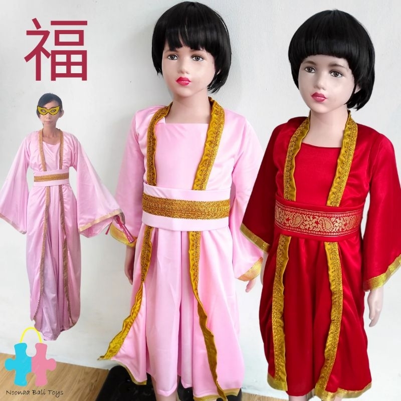 Kostum Hanfu Baju China Imlek Kostum Cosplay Kungfu