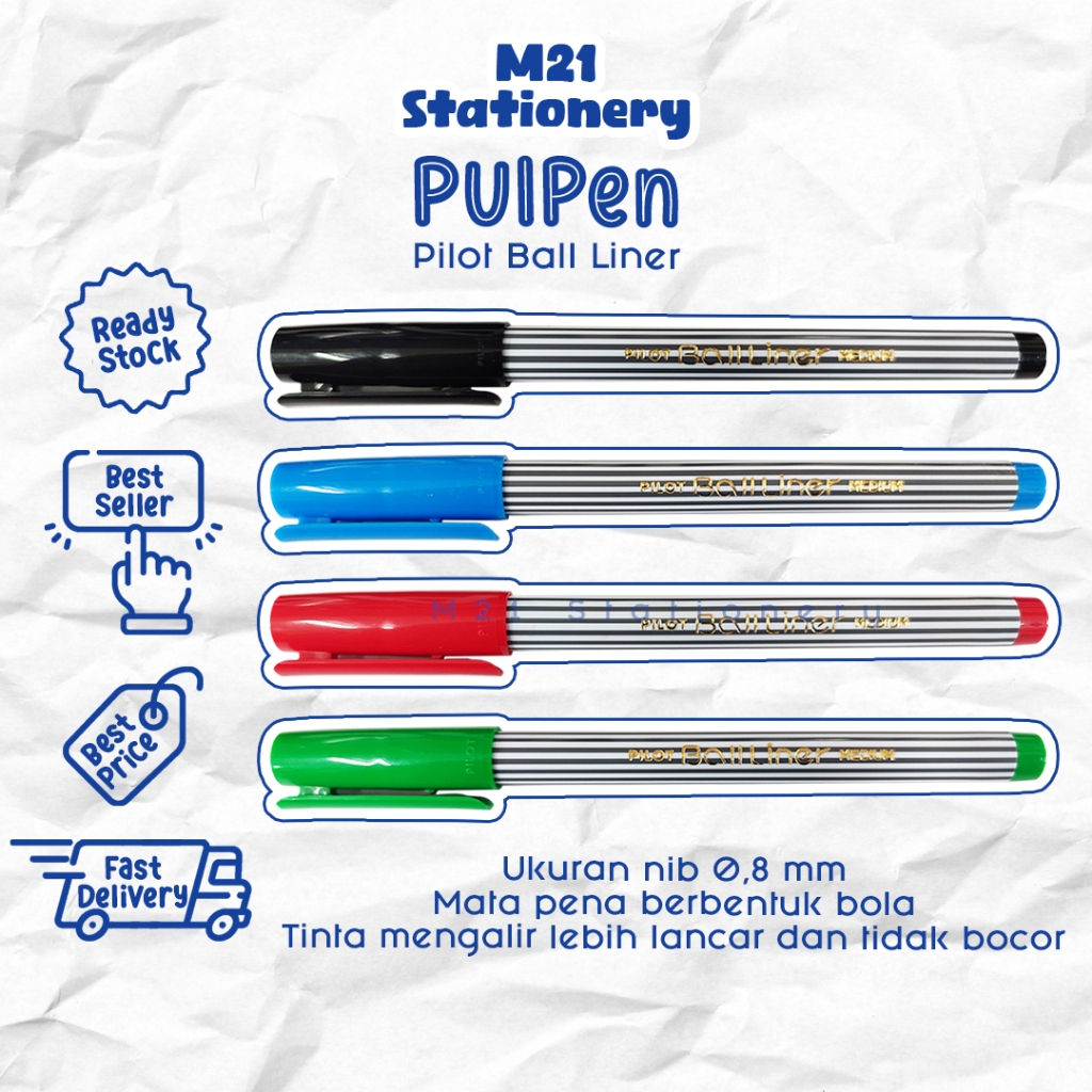 

(1PCS) PULPEN PILOT BALLINER / TINTA HITAM MERAH BIRU HIJAU BOLPEN BOLPOIN ALAT TULIS STATIONERY KANTOR KAMPUS SEKOLAH KULIAH MURAH LENGKAP / M21 STATIONERY JOGJA