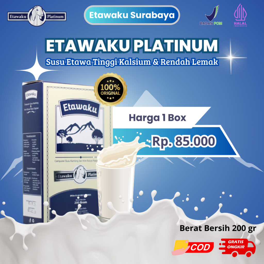 

Etawaku Platinum Susu Kambing Etawa Original 1 Box