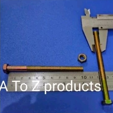 BMK 8x100mm /baut mur kuning 8 x 100 mm/baut  kunci 12 panjang 10cm