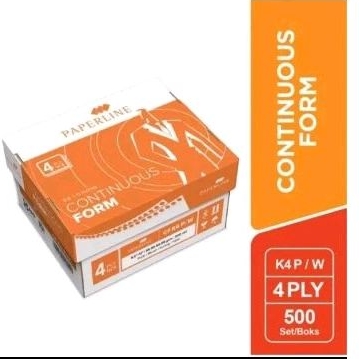 

CONTINOUS FORM PAPER LINE CF K4 W 9.5 INCH x 11 INCH 500 SETS 4 PLY FULL WARNA