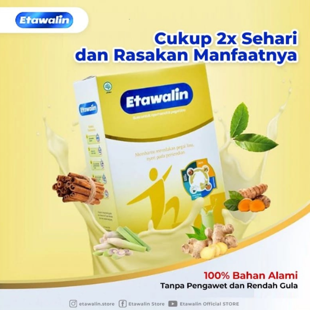 

2 BOX Etawalin Susu Kambing Etawa Yang Diformulasikan Dengan Bahan 100% Herbal Alami Pilihan