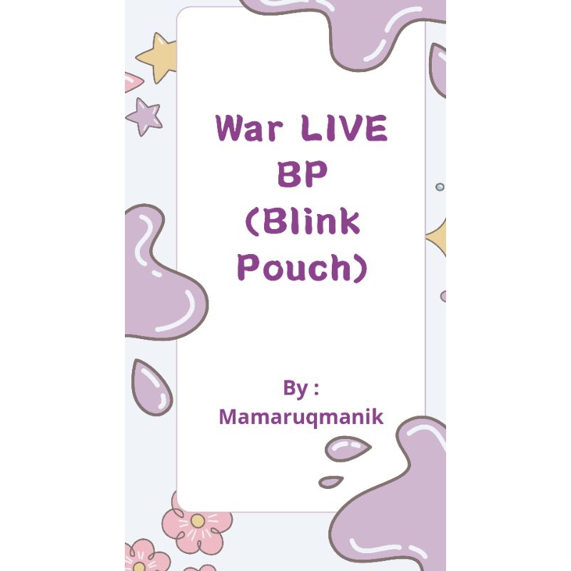 

WAR LIVE BP(BLINK POUCH)