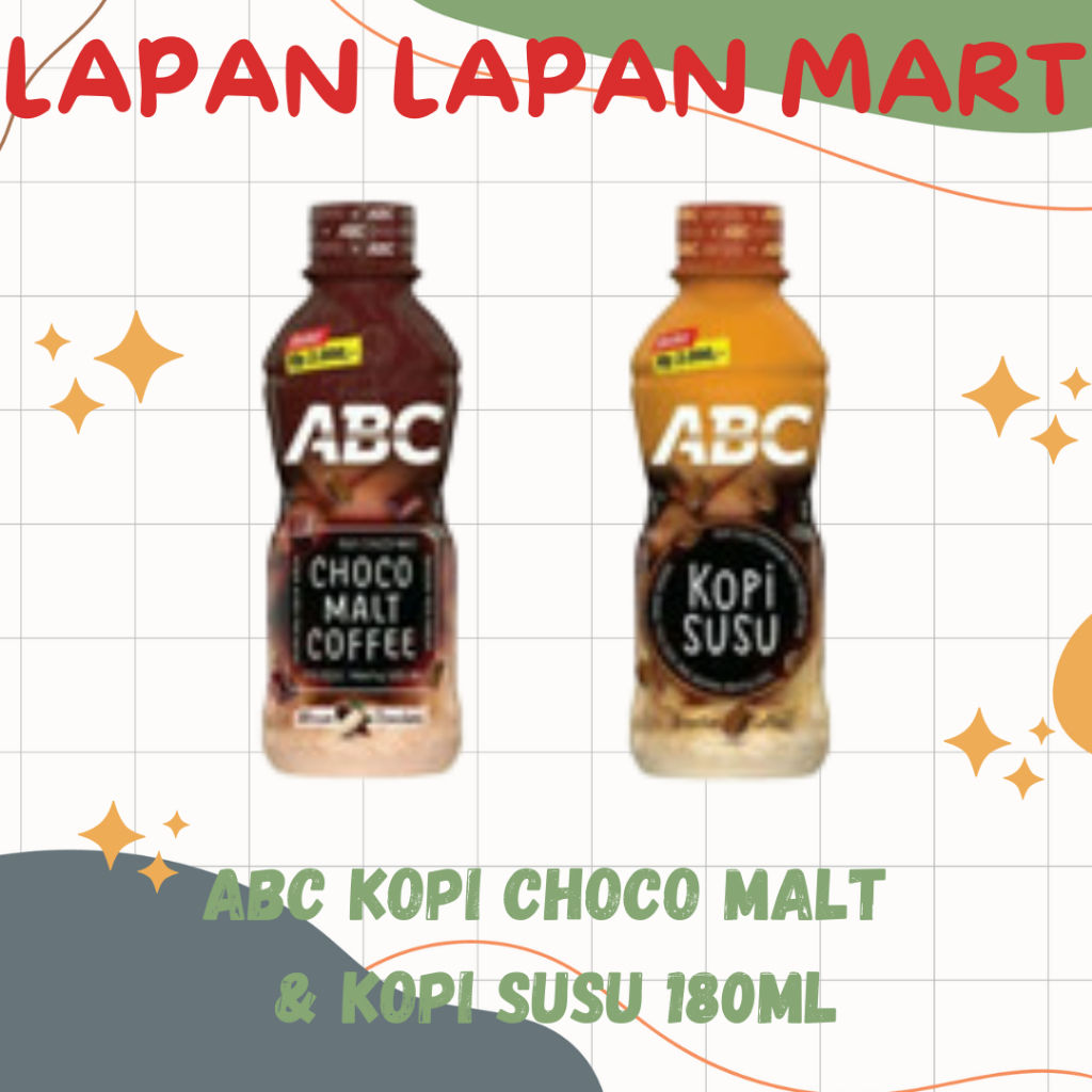 

ABC Kopi Choco Malt & Kopi Susu 200ml