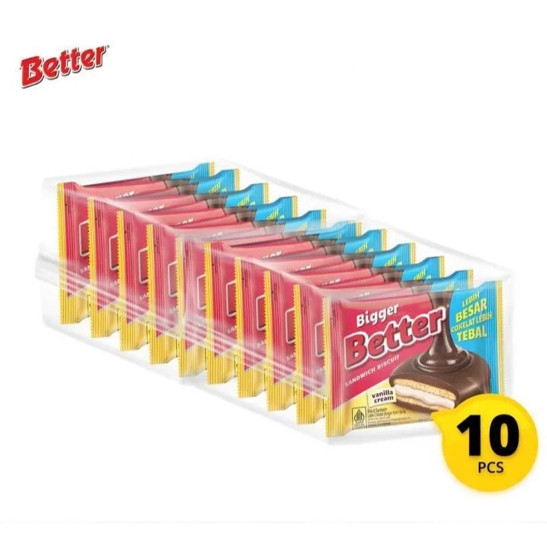 

BETTER BIGGER BISKUIT CHOCOLATE SANDWICH 10X27gr