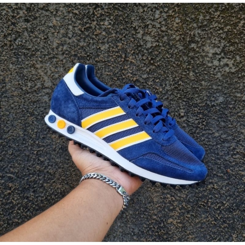 Adidas LA Trainer Navy Yellow