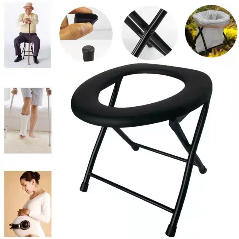PERALATAN BANTU LANSIA / ORANGTUA Kursi BAB / KURSI STROKE untuk Camping Hiking Commode Chair Kursi 
