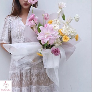 

CELLOPHANE - LEMBARAN kertas tisu bunga halus BUKET ONE STOP PARTY tissue flower wrapping cellophane kertas buket
