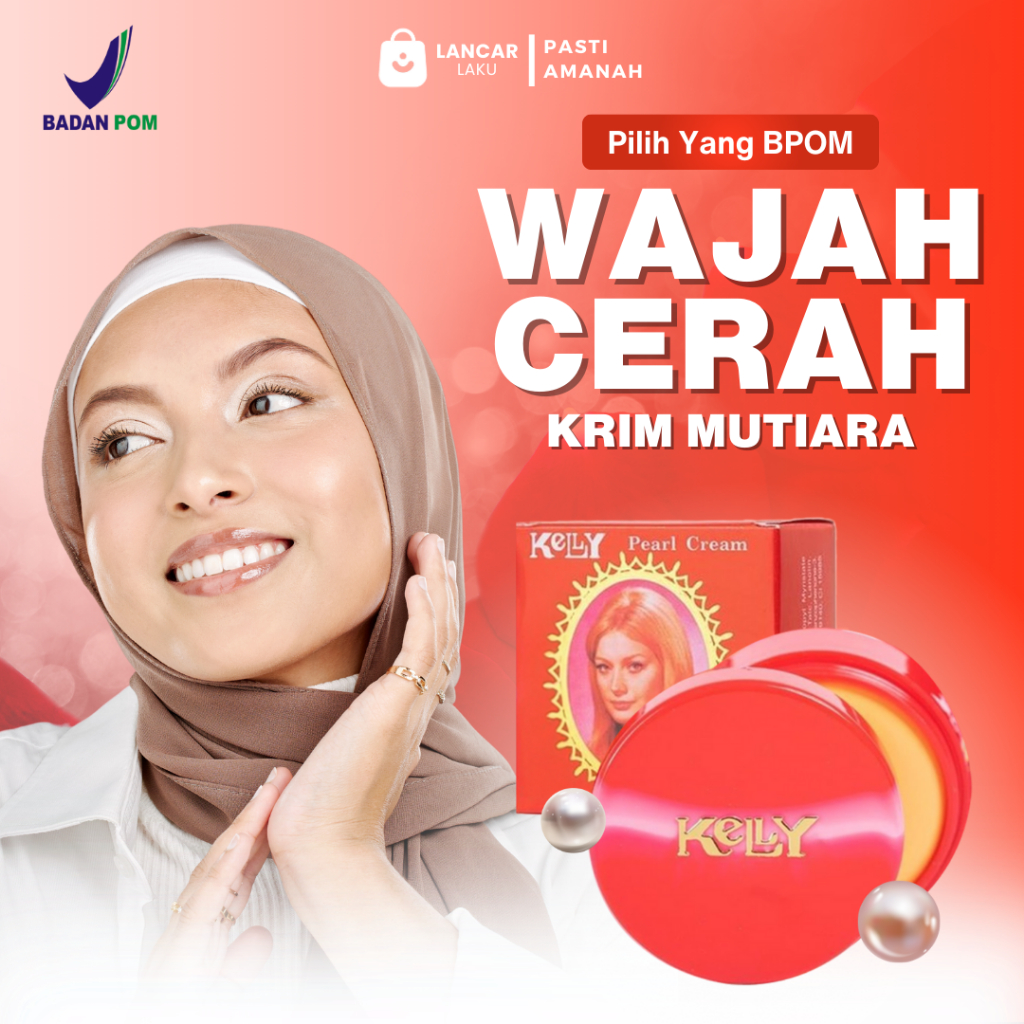 Pemutih Wajah Kelly Pearl Cream Krim Bpom Flek Hitam Membandel Penghilang Flek Hitam Di Wajah Cream 