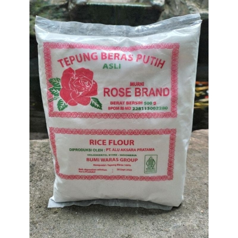 

ROSE BRAND TEPUNG BERAS PUTIH ASLI 500G exp aman