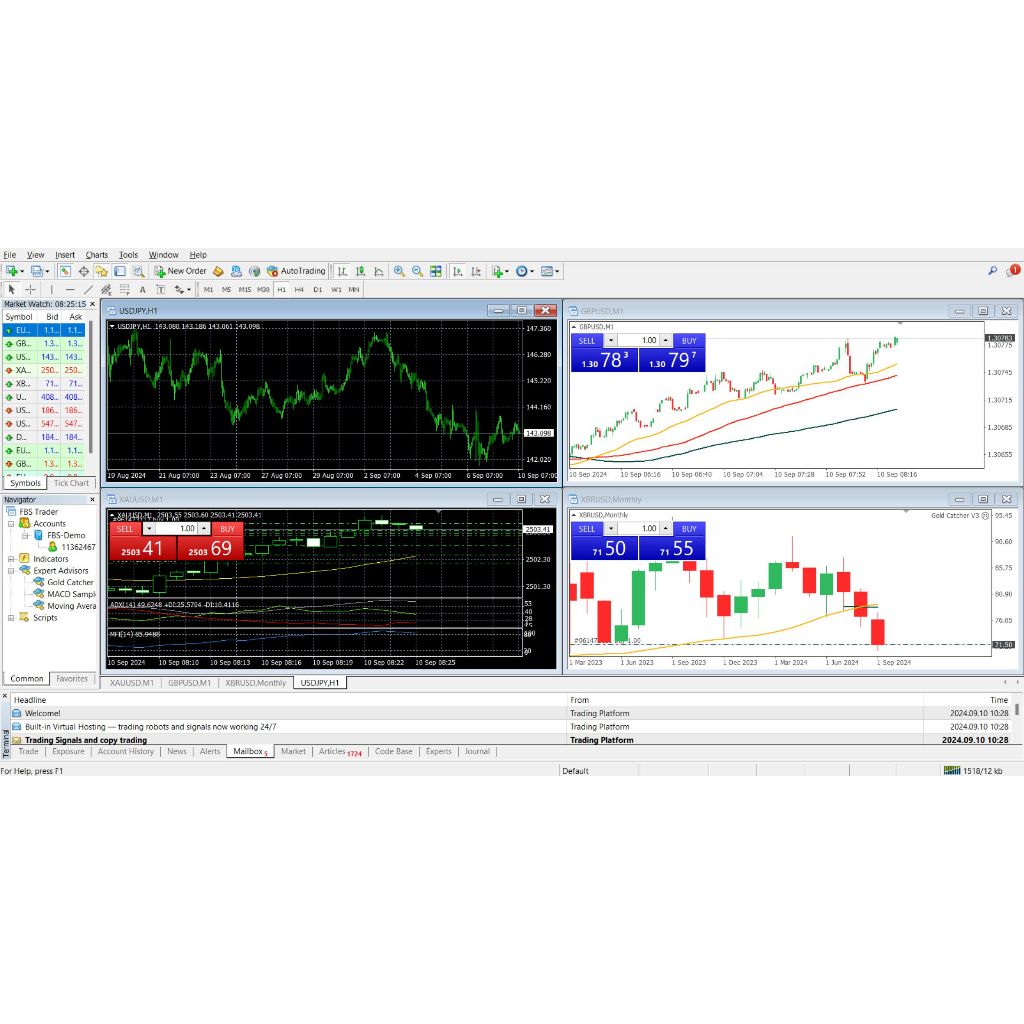 FBS ROBOT TRADING EA Gold Catcher V2