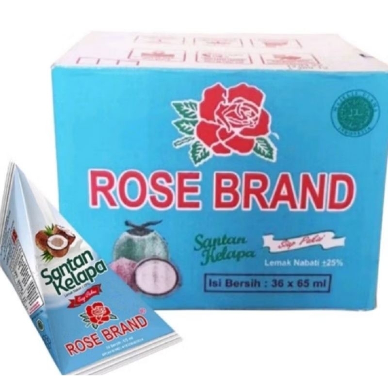 

santan 65ml 1 dus isi 36 | santan rose brand exp 2025/2026 free gelas