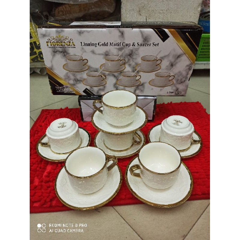 FIORENZA, CANGKIR SET + TATAKAN LGM-812B