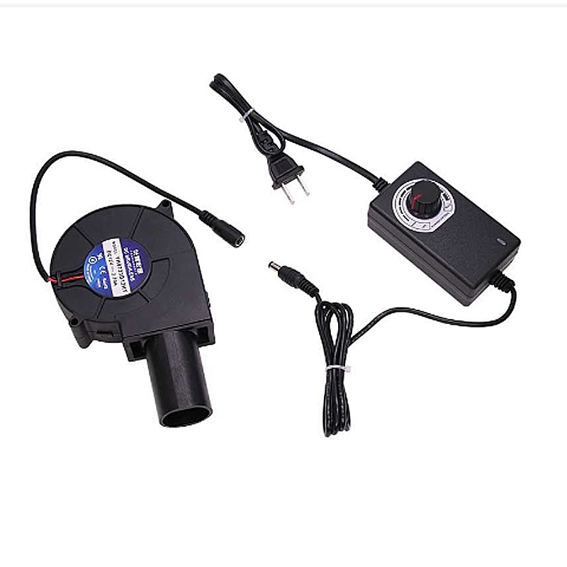 JKLP Pulang Blower Mini BBQ Kipas 1 Set Blower Ac Turbocharger Portabel Kecil BBQ Blower Fan Blower