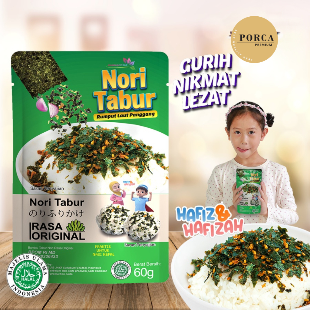 

Nori Tabur Rumput Laut Panggang - 60 Gram